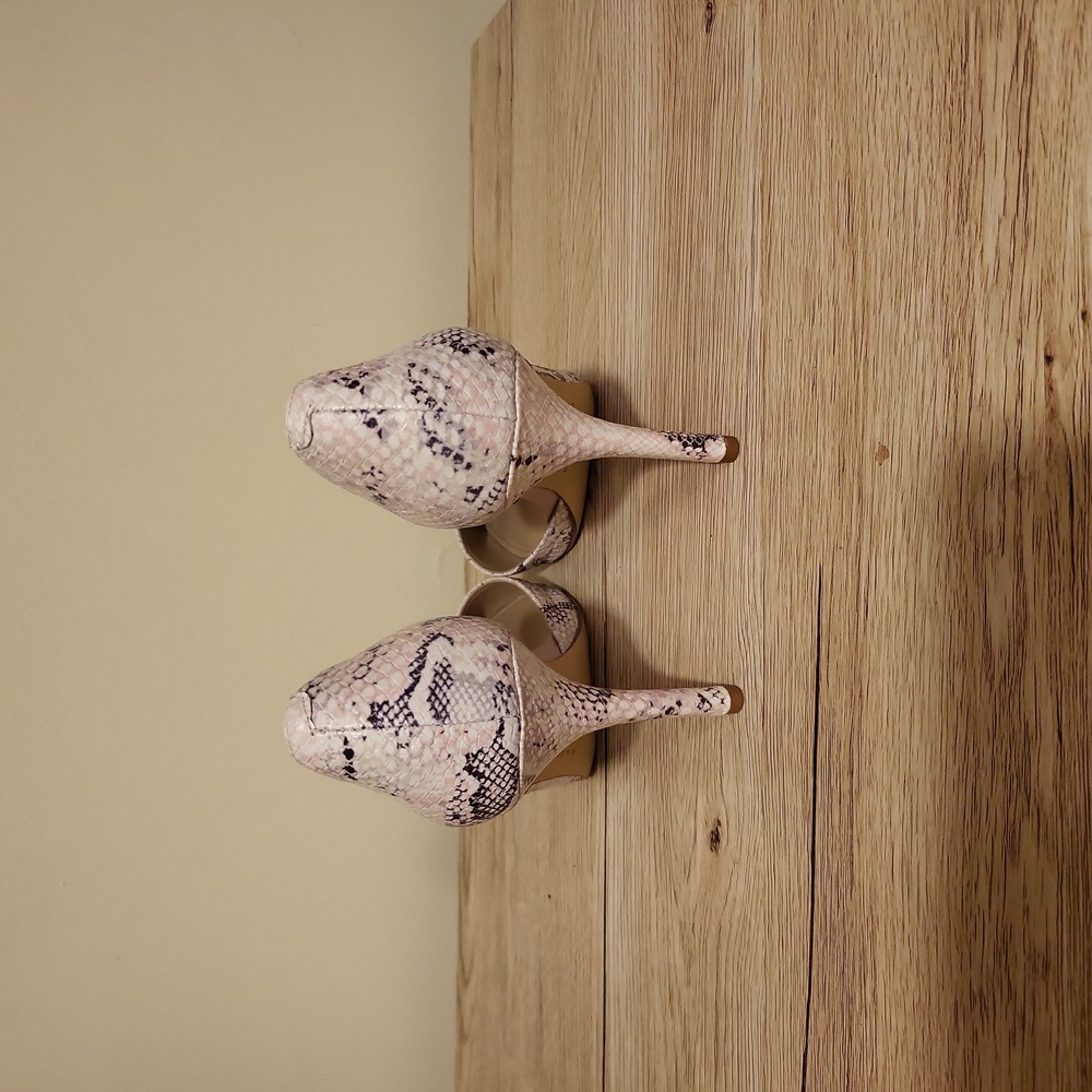 WHBM Snake Print Heels - Picture 4 of 6